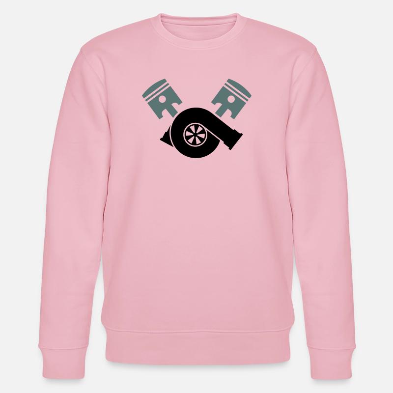 Motor Kolben Turbolader - Stanley/Stella Unisex Bio-Sweatshirt CHANGER - Hellrosa