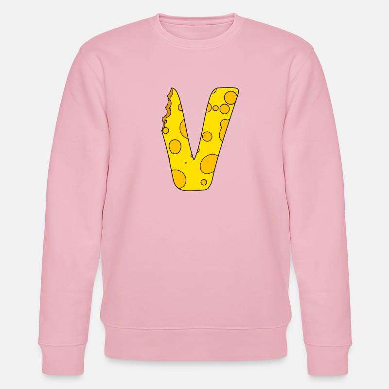 Buchstabe V - Stanley/Stella Unisex Bio-Sweatshirt CHANGER  - Hellrosa