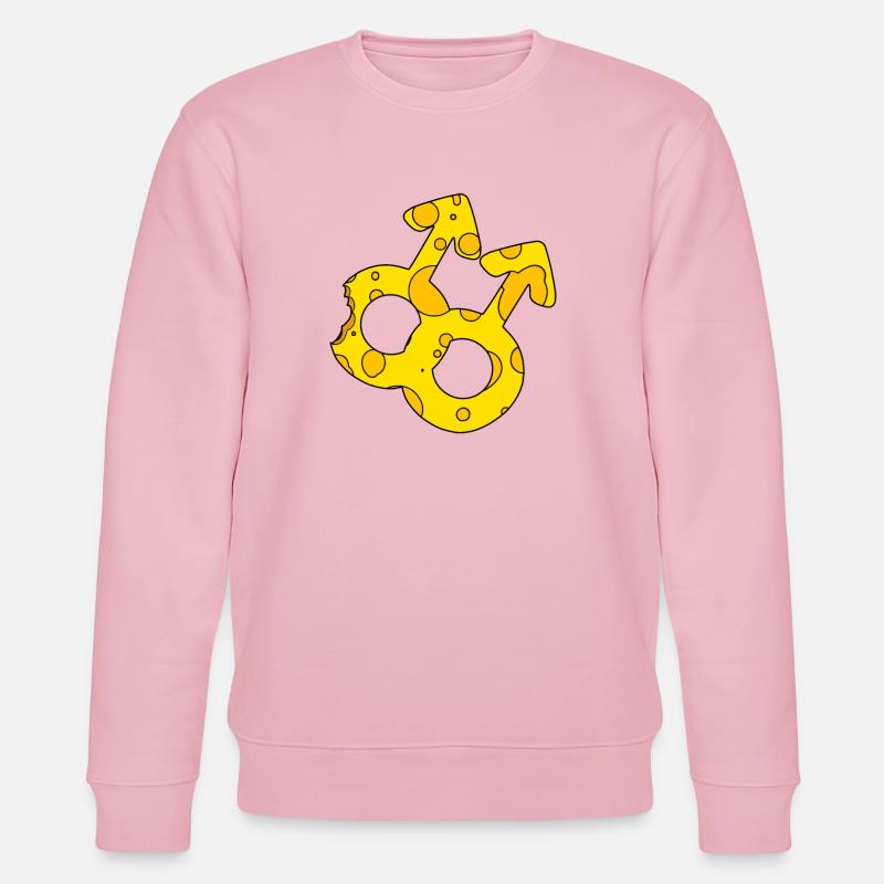 Doppeltes Marssymbol - Stanley/Stella Unisex Bio-Sweatshirt CHANGER  - Hellrosa
