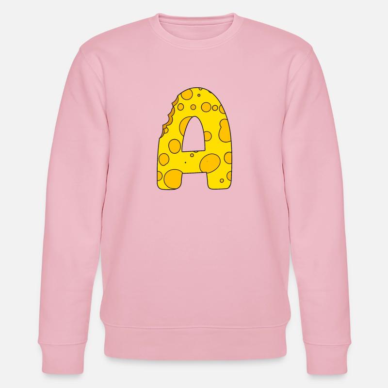 Lettre A - Sweat bio CHANGER Stanley/Stella Unisexe - rose pâle