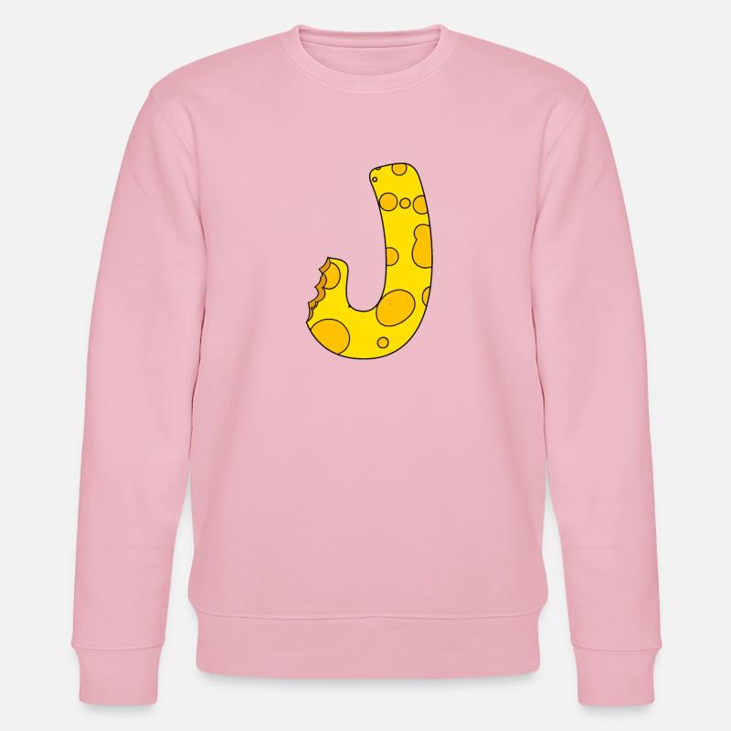 Buchstabe J - Stanley/Stella Unisex Bio-Sweatshirt CHANGER  - Hellrosa