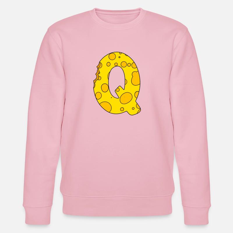 Lettre Q - Sweat bio CHANGER Stanley/Stella Unisexe - rose pâle