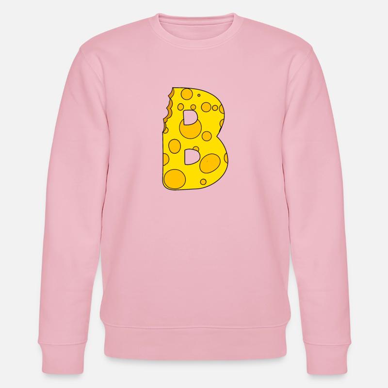 Lettre B - Sweat bio CHANGER Stanley/Stella Unisexe - rose pâle