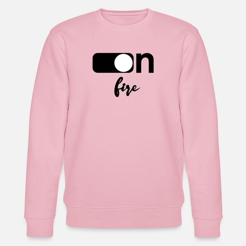 On fire - Stanley/Stella Unisex Bio-Sweatshirt CHANGER  - Hellrosa