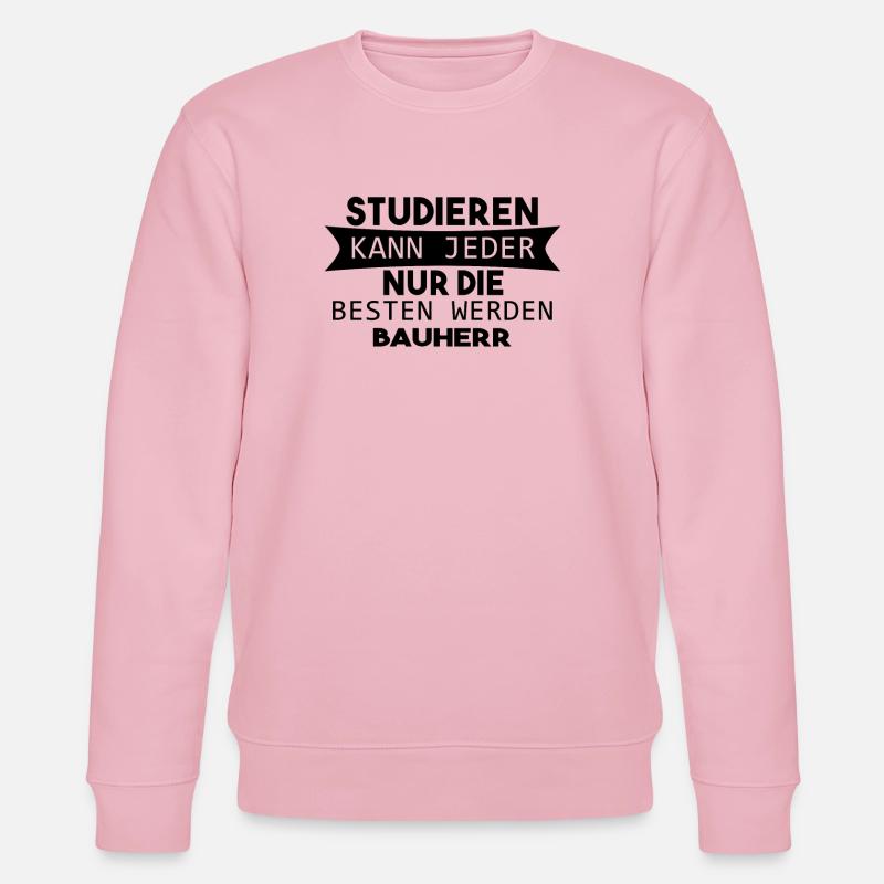 Bauherr Geschenk - Stanley/Stella Unisex Bio-Sweatshirt CHANGER  - Hellrosa