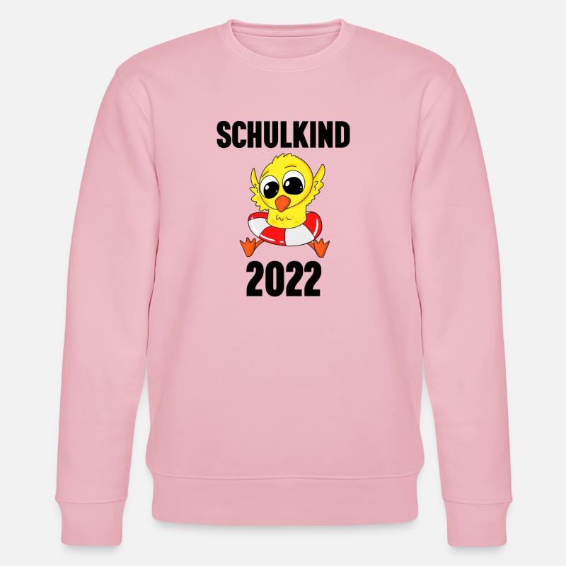 Schuldkind Einschulung 2022 - Stanley/Stella Unisex Bio-Sweatshirt CHANGER - Hellrosa