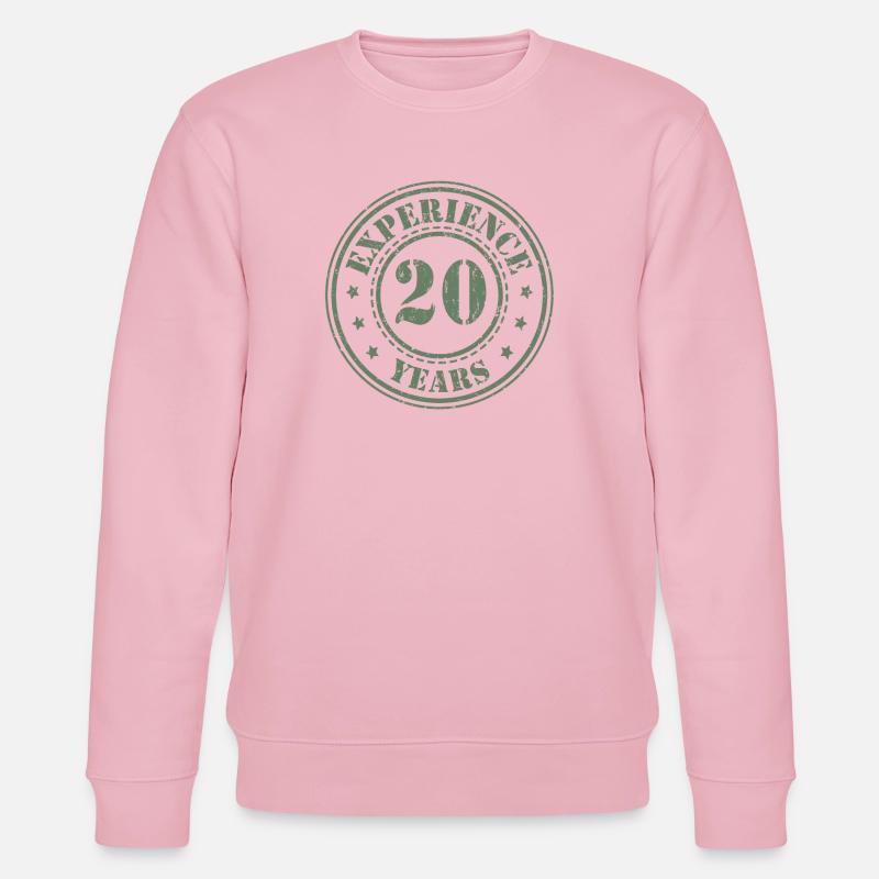 20 ans d’expérience 20 ans - Sweat bio CHANGER Stanley/Stella Unisexe - rose pâle