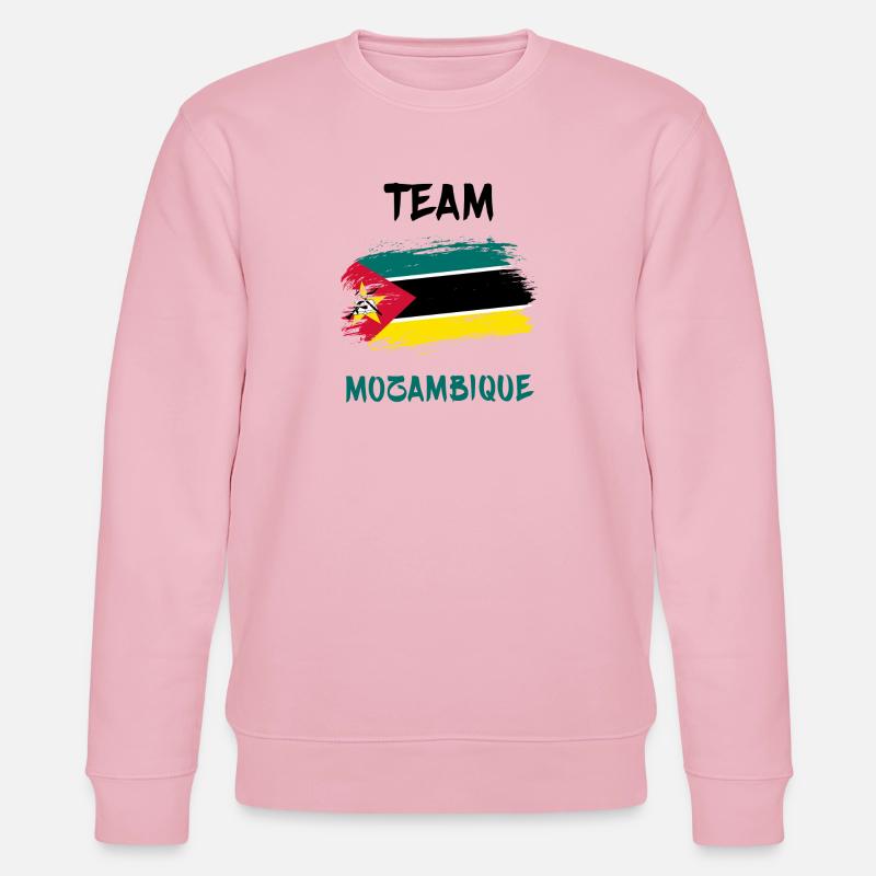 Drapeaux de l'équipe du Mozambique - Sweat bio CHANGER Stanley/Stella Unisexe - rose pâle