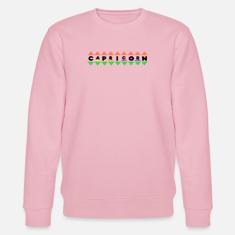 Gezeiten Aberglaube Steinbock Astrologie Spruch - Stanley/Stella Unisex Bio-Sweatshirt CHANGER  - Hellrosa