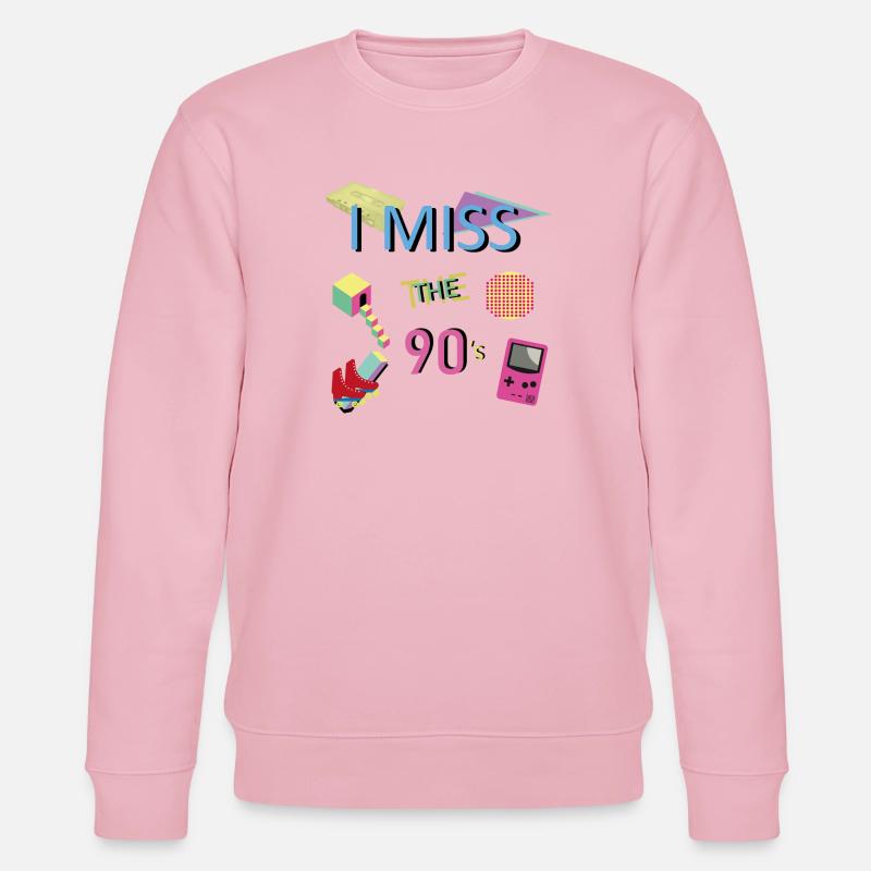 Nostalgic 90s theme - Stanley/Stella CHANGER Unisex Organic Sweatshirt - cotton pink
