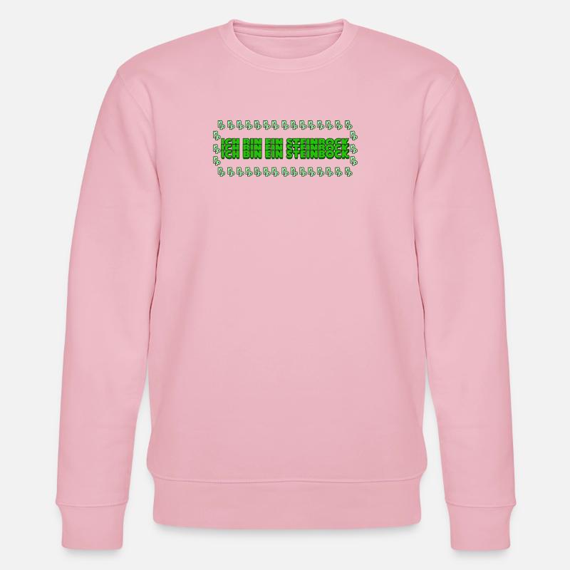 Steinbock Statement Horoskop Tierkreis Astrologie - Stanley/Stella Unisex Bio-Sweatshirt CHANGER  - Hellrosa