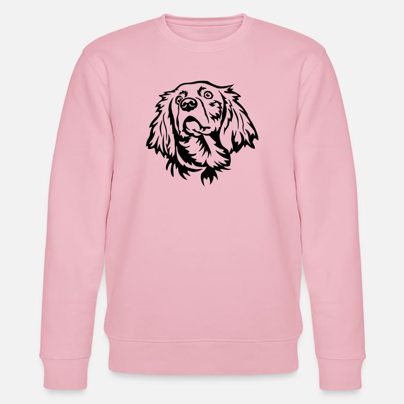 Weimaraner Kopf - Stanley/Stella Unisex Bio-Sweatshirt CHANGER  - Hellrosa