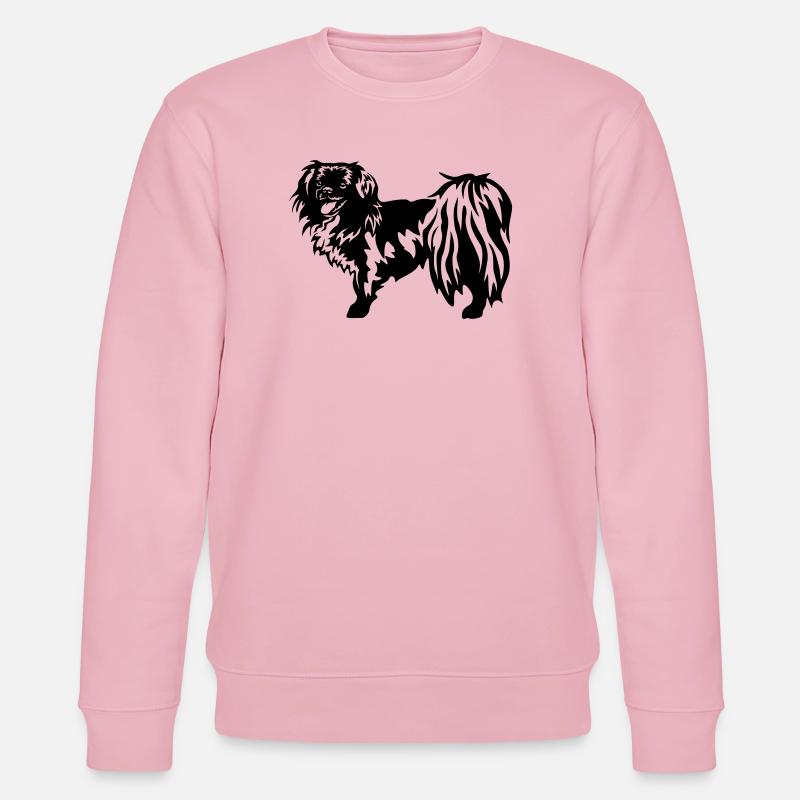 Tibet Spaniel - Stanley/Stella Unisex Bio-Sweatshirt CHANGER  - Hellrosa