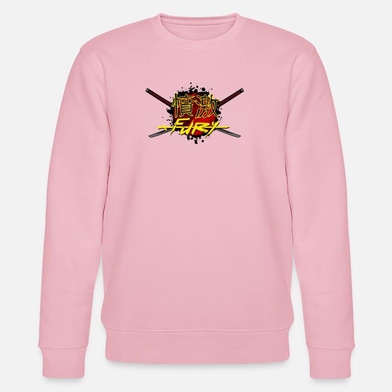 FURY Épée croisée. - Sweat bio CHANGER Stanley/Stella Unisexe - rose pâle