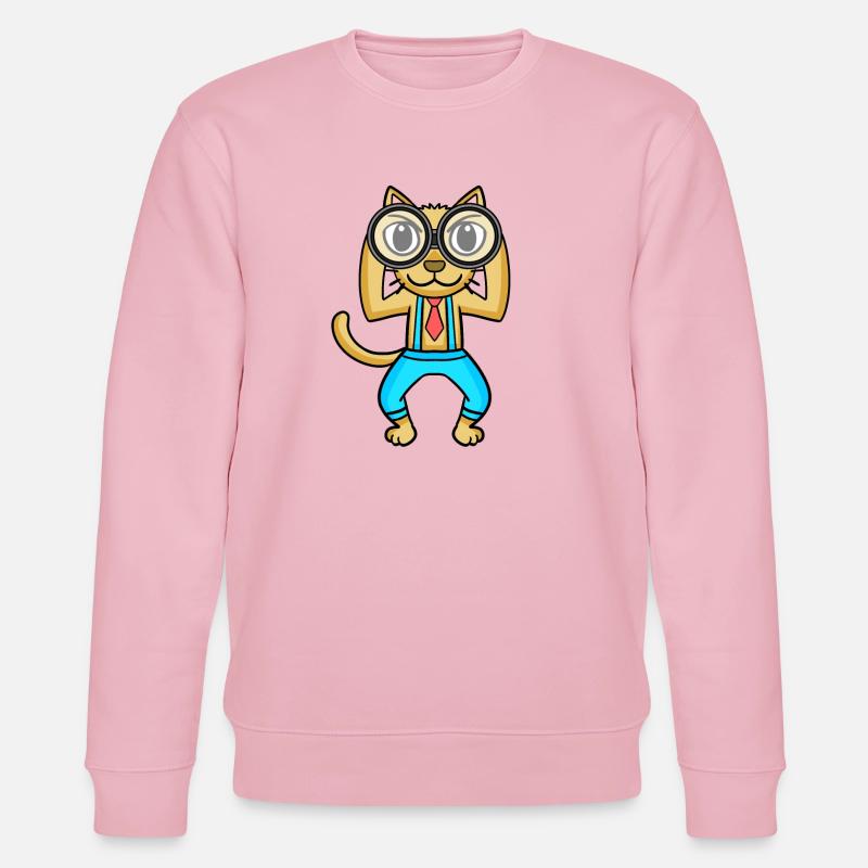 Télescope Astronomie Astronome Chat - Sweat bio CHANGER Stanley/Stella Unisexe - rose pâle