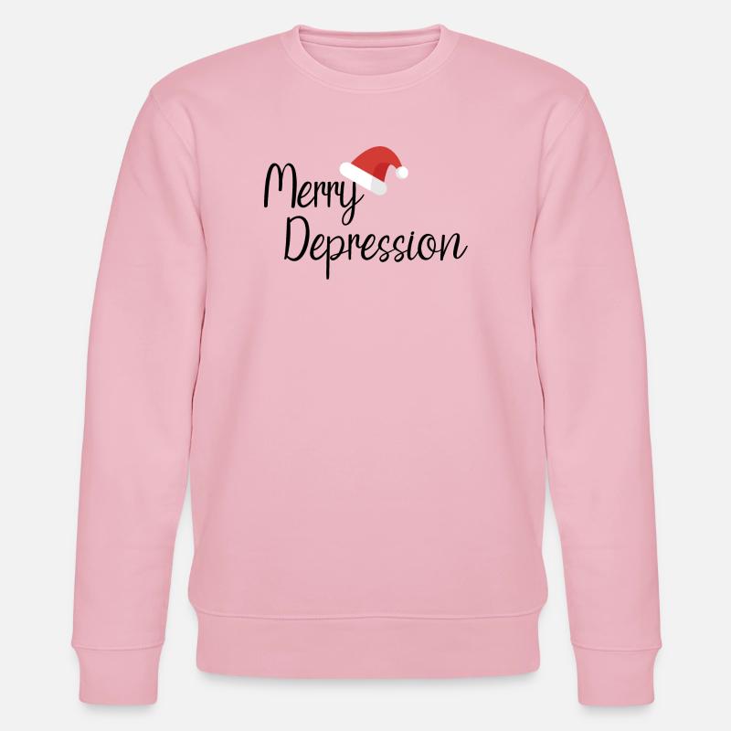 Merry Depression - Stanley/Stella Unisex Bio-Sweatshirt CHANGER  - Hellrosa