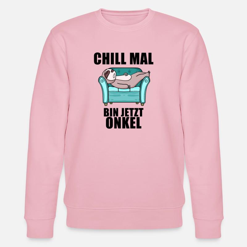 Onkel - Onkel werden - Stanley/Stella Unisex Bio-Sweatshirt CHANGER  - Hellrosa