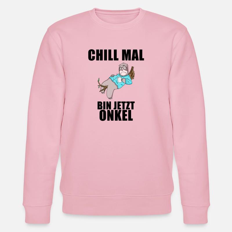 Onkel - Onkel werden - Stanley/Stella Unisex Bio-Sweatshirt CHANGER  - Hellrosa