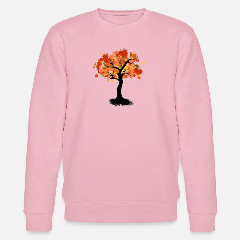 Herbstbaum - Stanley/Stella Unisex Bio-Sweatshirt CHANGER  - Hellrosa