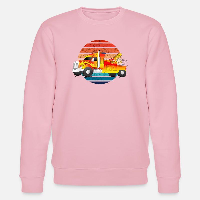 Abschleppwagen Abschleppdienst Abschlepper LKW - Stanley/Stella Unisex Bio-Sweatshirt CHANGER - Hellrosa