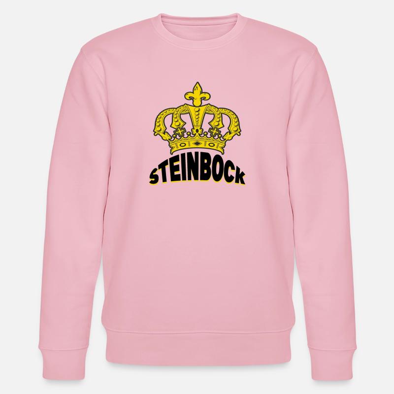 Steinbock Horoskop Spruch Sternzeichen Aberglaube - Stanley/Stella Unisex Bio-Sweatshirt CHANGER  - Hellrosa