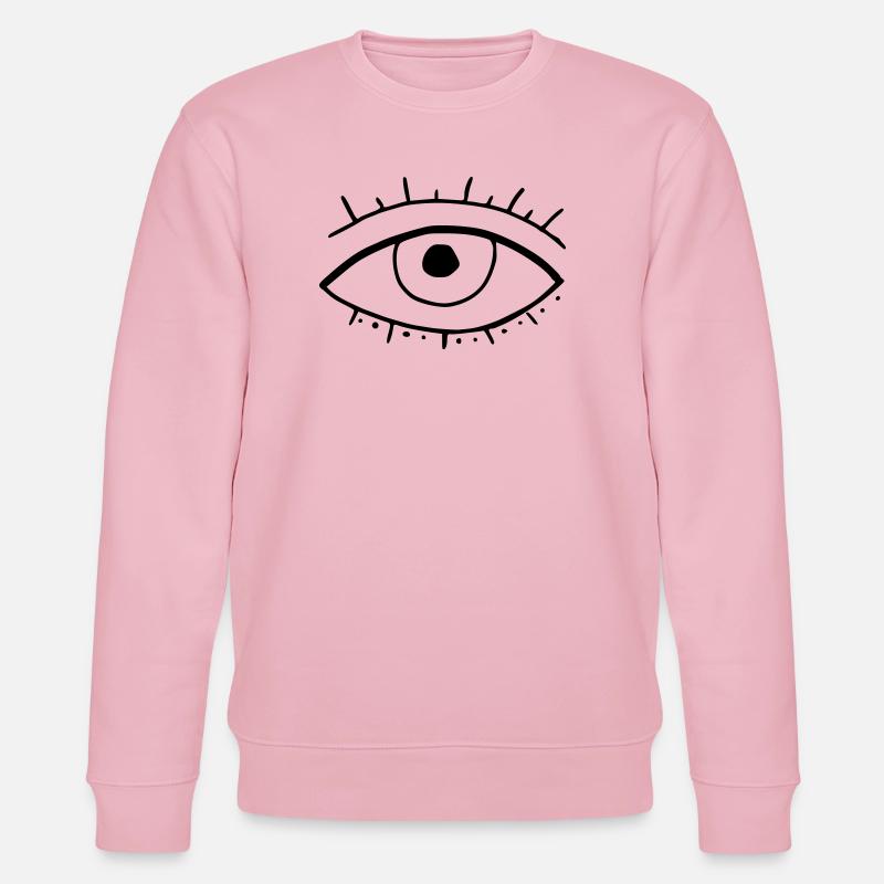 Auge - Stanley/Stella Unisex Bio-Sweatshirt CHANGER  - Hellrosa