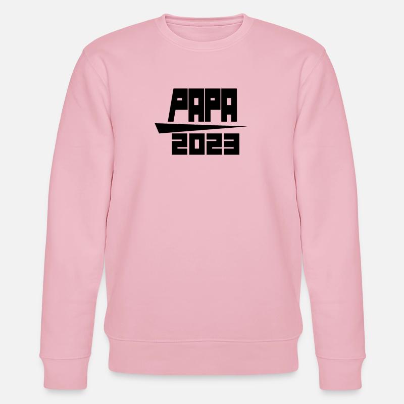 Papa 2023 - Stanley/Stella Unisex Bio-Sweatshirt CHANGER  - Hellrosa