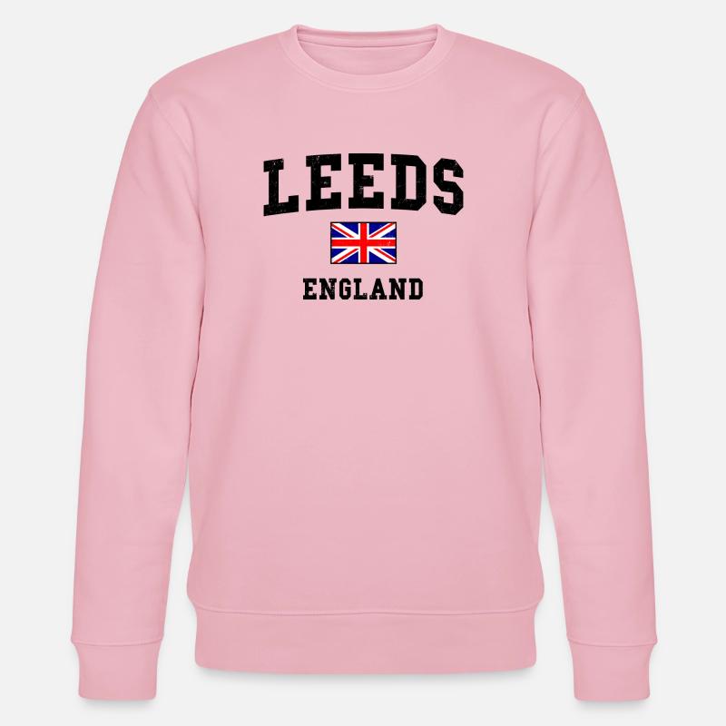 Conception du drapeau de Leeds, Angleterre - Sweat bio CHANGER Stanley/Stella Unisexe - rose pâle