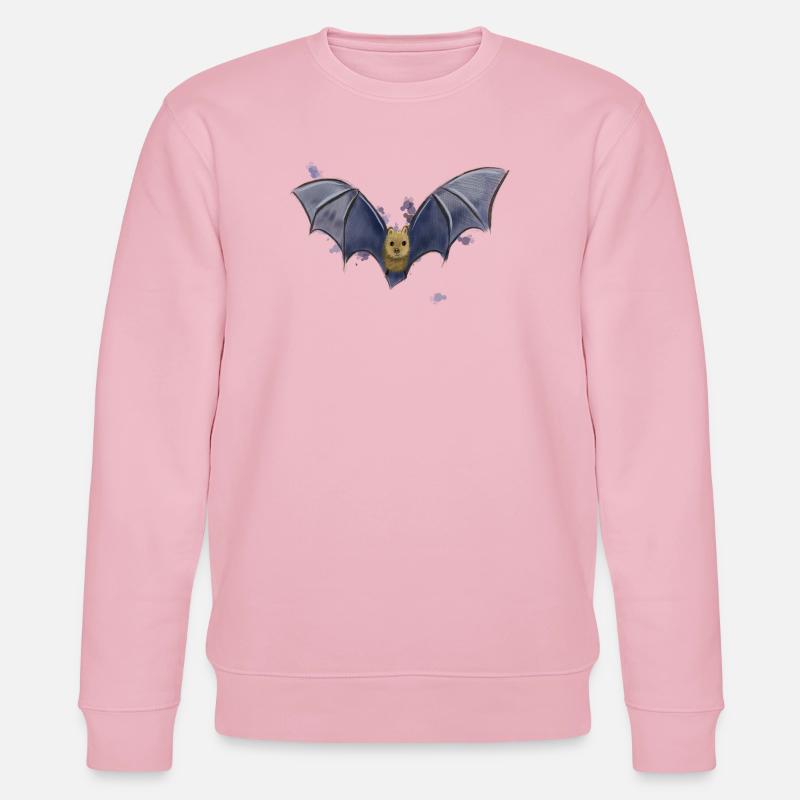 Fledermaus - Stanley/Stella Unisex Bio-Sweatshirt CHANGER  - Hellrosa