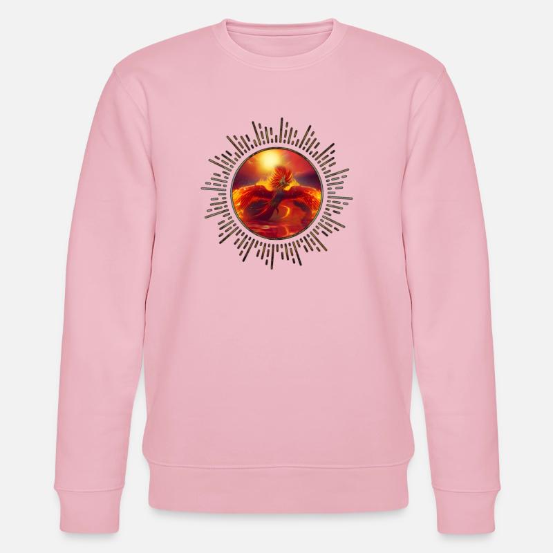 Merveilleux phénix au-dessus de l’océan - Sweat bio CHANGER Stanley/Stella Unisexe - rose pâle