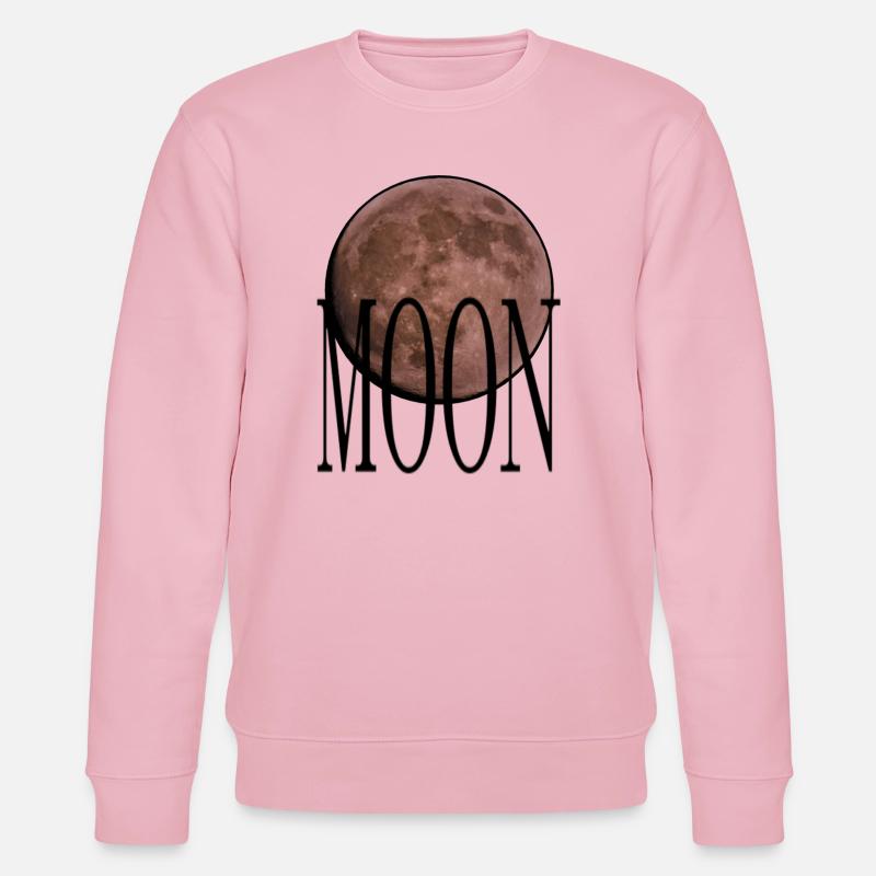 Cradle - Ruby Red Moon - Stanley/Stella CHANGER Unisex Organic Sweatshirt - cotton pink