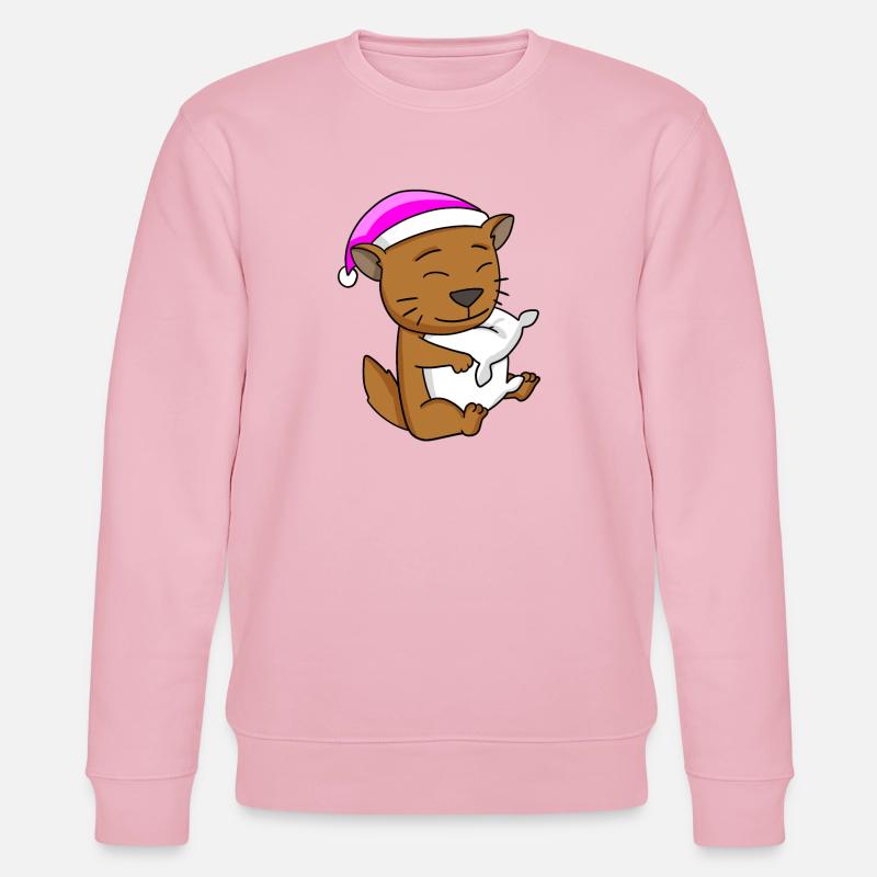 Katze Katzenrasse Somali - Stanley/Stella Unisex Bio-Sweatshirt CHANGER  - Hellrosa