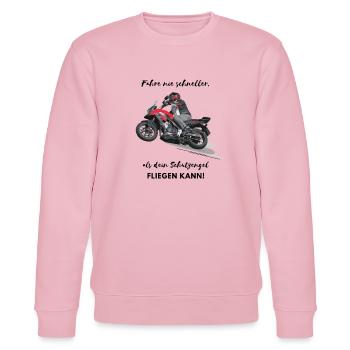 Motorrad Art - Stanley/Stella Unisex Bio-Sweatshirt CHANGER  - Hellrosa - Vorne - Jaron (178cm) & Liana (172cm)