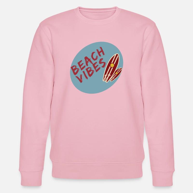 Beach Vibes - Beach Lovers - Stanley/Stella Unisex Bio-Sweatshirt CHANGER  - Hellrosa