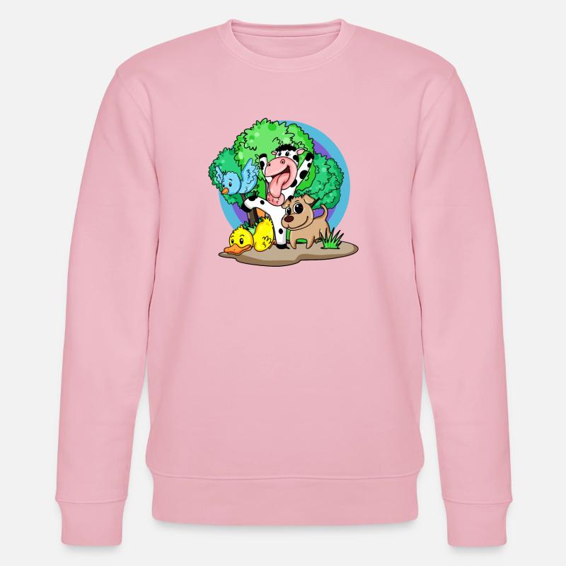 Animaux mignons - Sweat bio CHANGER Stanley/Stella Unisexe - rose pâle