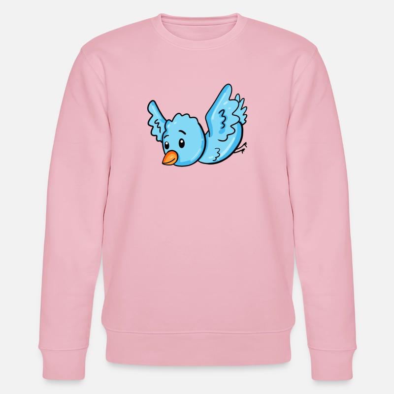 Bird Blue - Stanley/Stella CHANGER Unisex Organic Sweatshirt - cotton pink