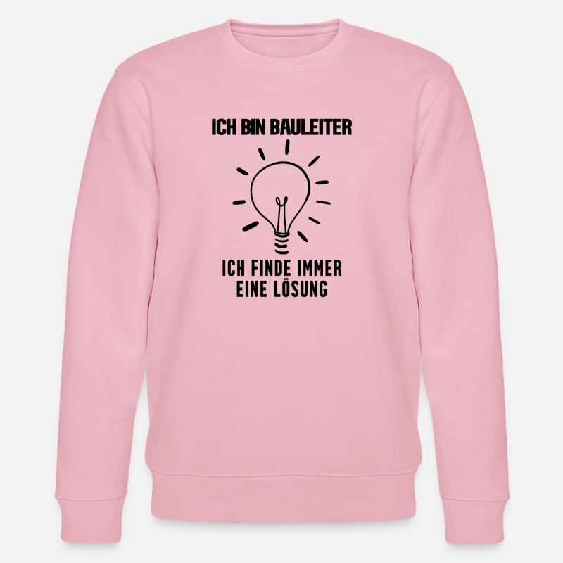 Bauleiter - Stanley/Stella Unisex Bio-Sweatshirt CHANGER  - Hellrosa