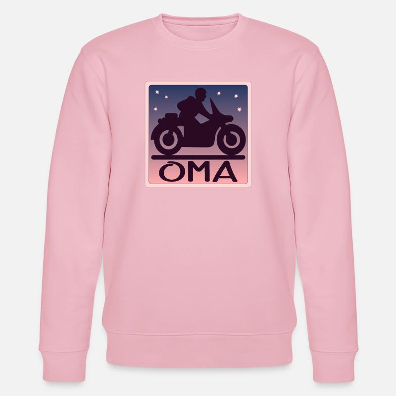 MOTORRAD OMA - GROßMAMA - Stanley/Stella Unisex Bio-Sweatshirt CHANGER  - Hellrosa
