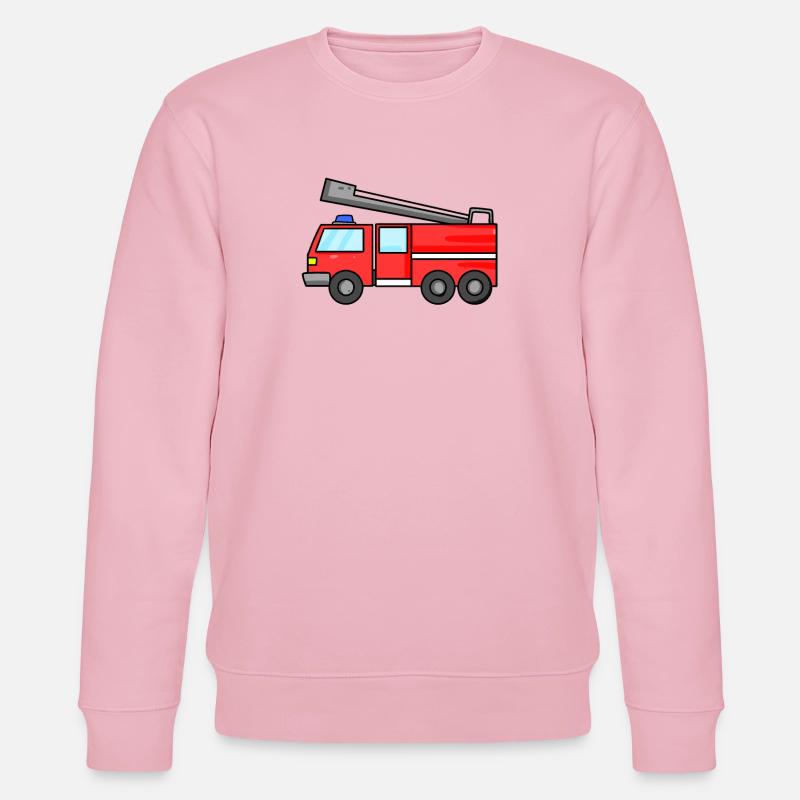 Voiture de pompiers - Sweat bio CHANGER Stanley/Stella Unisexe - rose pâle