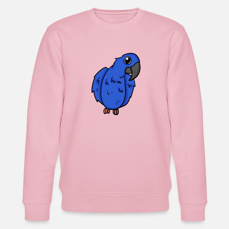 Oiseau perroquet d’ara jacinthe - Sweat bio CHANGER Stanley/Stella Unisexe - rose pâle