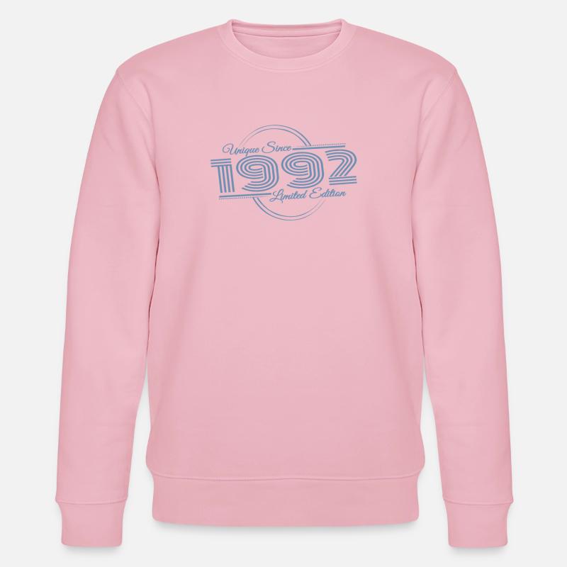 Einzigartig seit 1992 Retro Sprüche  - Stanley/Stella Unisex Bio-Sweatshirt CHANGER  - Hellrosa