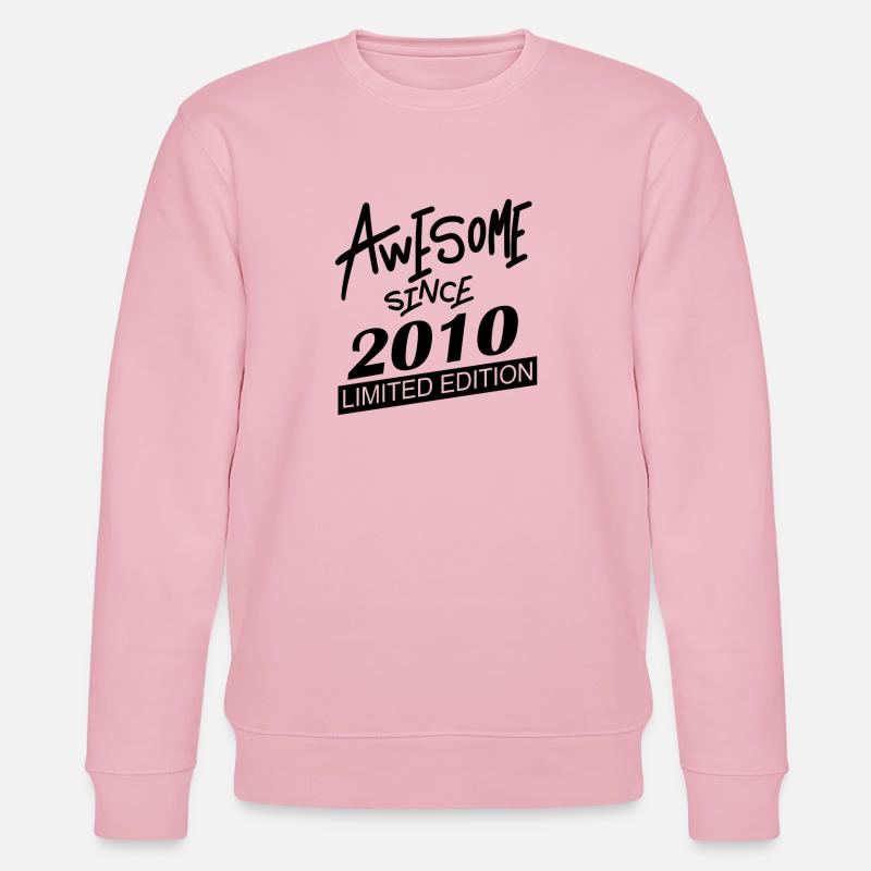 2010 - Né en 2010 - Sweat bio CHANGER Stanley/Stella Unisexe - rose pâle