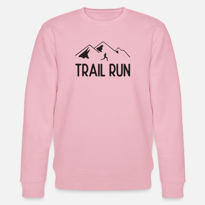 Course de sentier - Sweat bio CHANGER Stanley/Stella Unisexe - rose pâle