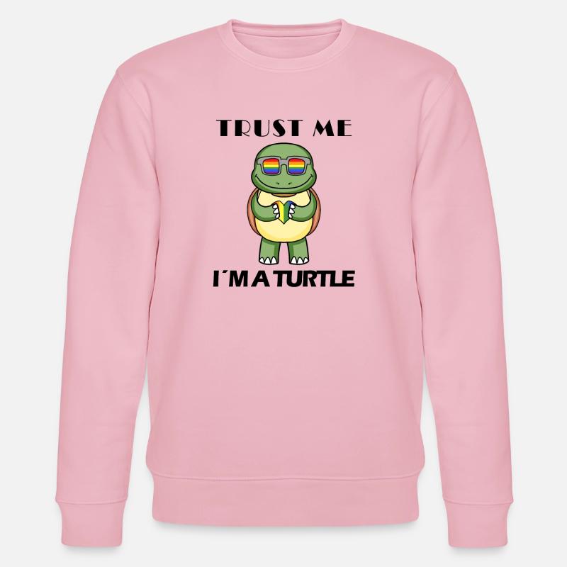 Turtle - Stanley/Stella CHANGER Unisex Organic Sweatshirt - cotton pink