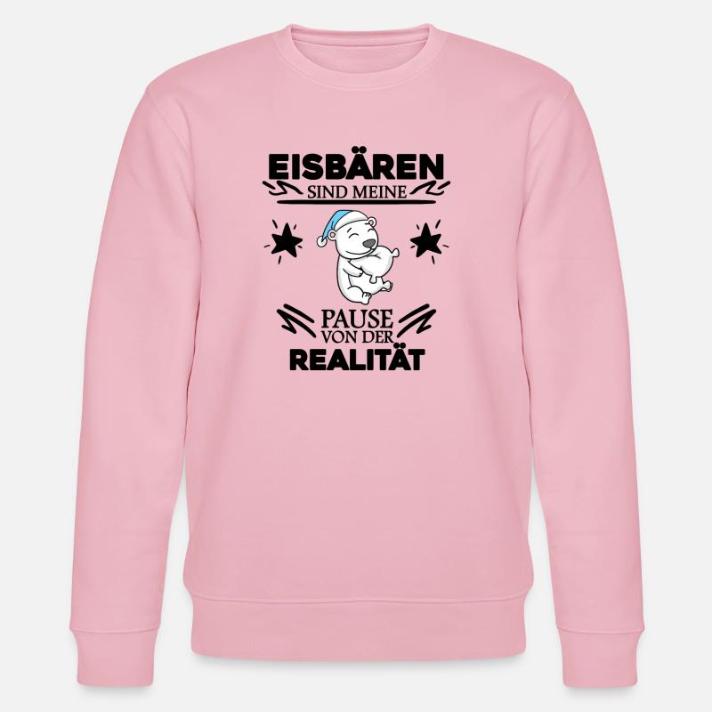Eisbär - Stanley/Stella Unisex Bio-Sweatshirt CHANGER  - Hellrosa
