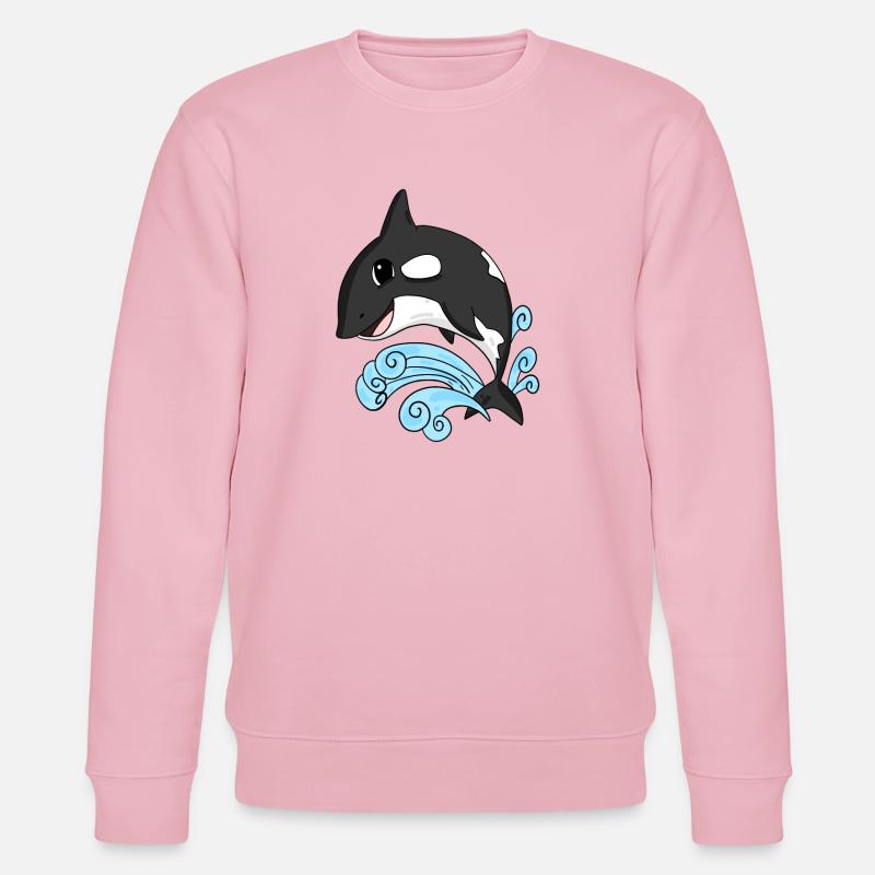 Schwertwal - Stanley/Stella Unisex Bio-Sweatshirt CHANGER  - Hellrosa