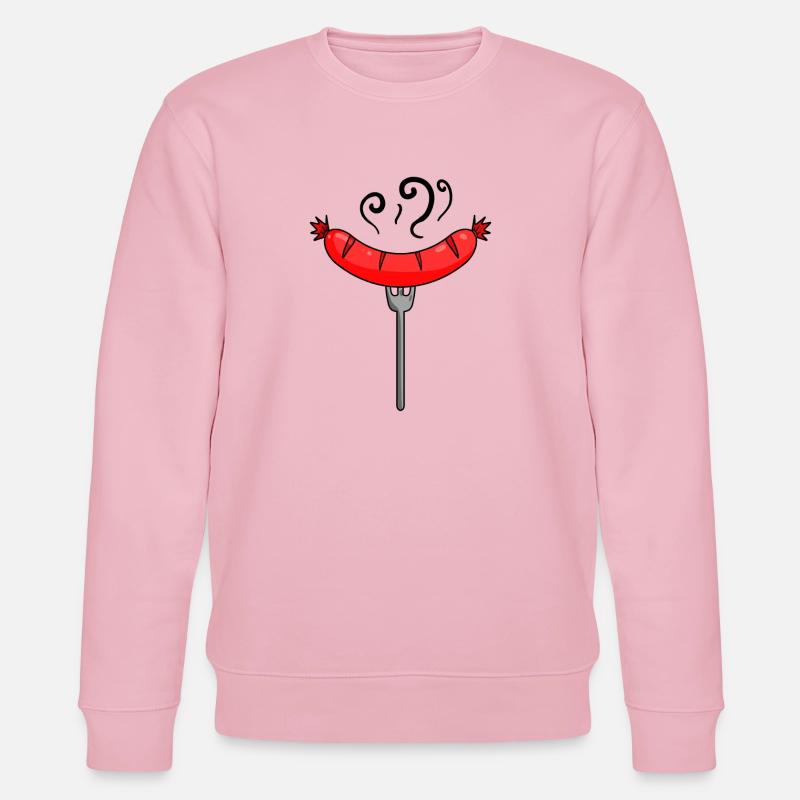 Wurst Currywurst Fleisch Bratwurst Grillwurst - Stanley/Stella Unisex Bio-Sweatshirt CHANGER - Hellrosa
