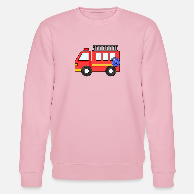 Feuerwehr Auto - Stanley/Stella Unisex Bio-Sweatshirt CHANGER  - Hellrosa