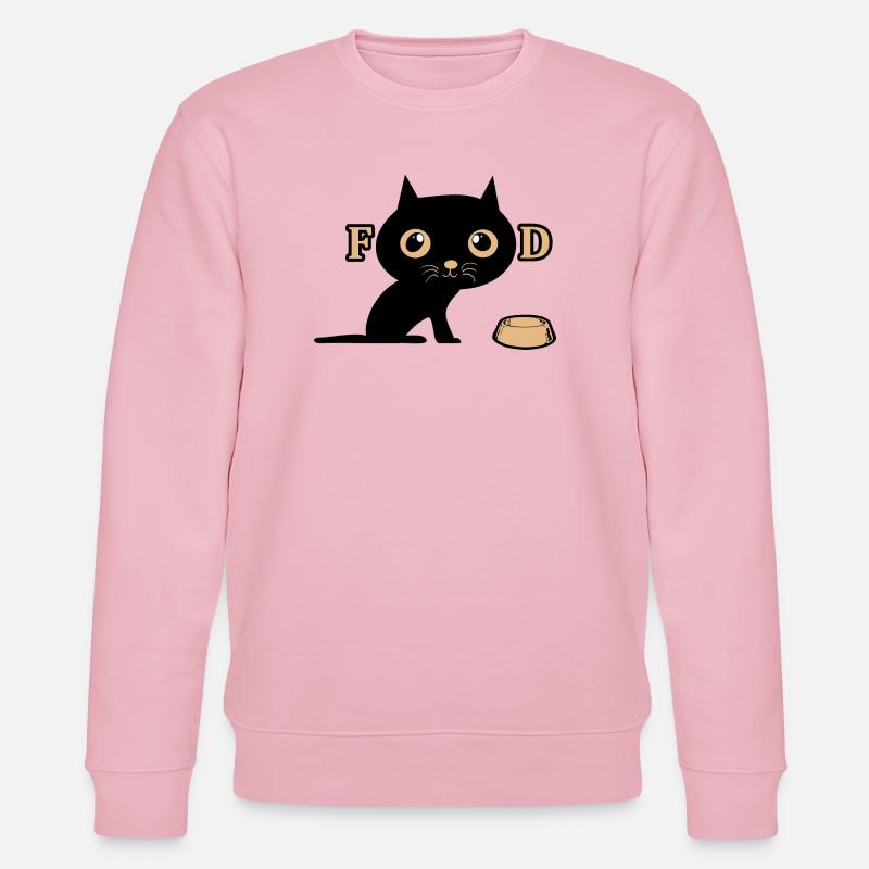 Le chat mignon a faim - Sweat bio CHANGER Stanley/Stella Unisexe - rose pâle