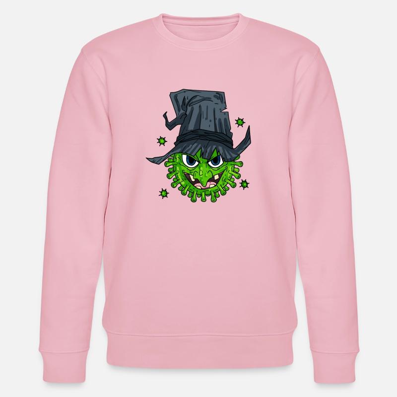 Witch Virus - Stanley/Stella CHANGER Unisex Organic Sweatshirt - cotton pink